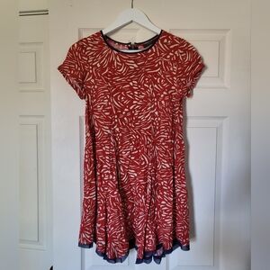THML Red Mini Trapeze Dress
